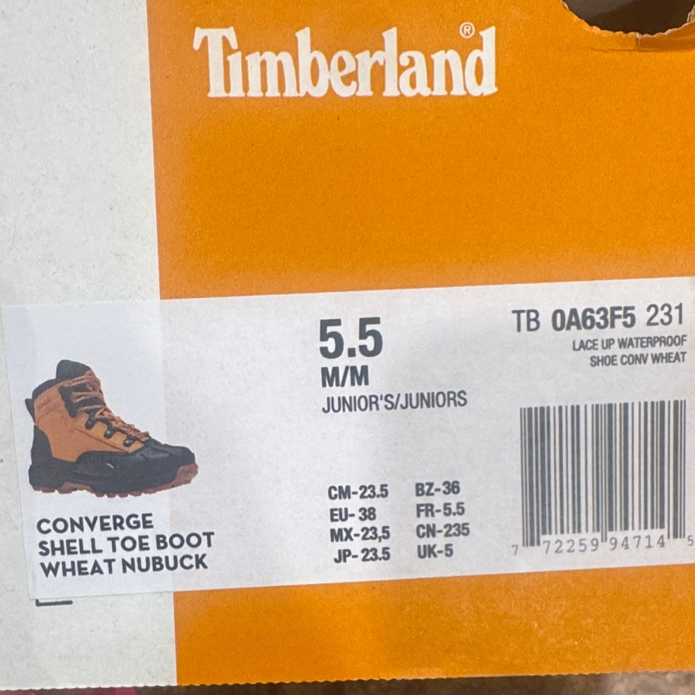 Timberland Wheat Nubuck Junior Boote
